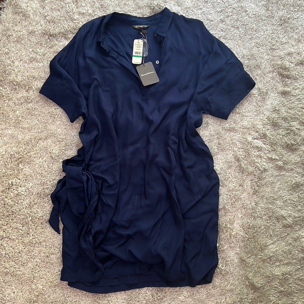 Brand new, Tommy Bahama sarong dress in ocean deep